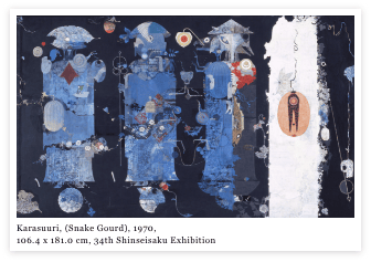 Karasuuri, (Snake Gourd), 1970, 106.4 x 181.0 cm, 34th Shinseisaku Exhibition
